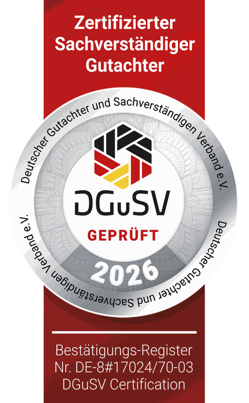 DGuSV Geprüft 2026 – Zertifizierter Sachverständiger Gutachter